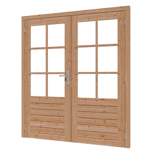 Douglas paneeldeur dubbel 2x830x1942mm onbehandeld
