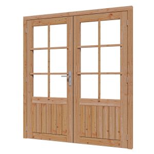 Douglas paneeldeur dubbel 2x830x1942mm onbehandeld
