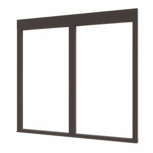 Douglas luxe steellook-BW-glaswand D-00 1667x1600 zwart