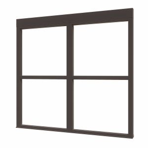 Douglas luxe steellook-BW-glaswand D-01 1667x1600 zwart