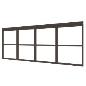 Douglas luxe steellook-BW-glaswand Z-01 3935x1600 zwart