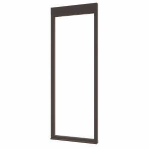 Douglas luxe steellook glaswand A-00 845x2300 zwart