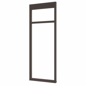 Douglas luxe steellook glaswand A-01 845x2300 zwart