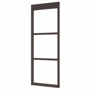 Douglas luxe steellook glaswand A-02 845x2300 zwart