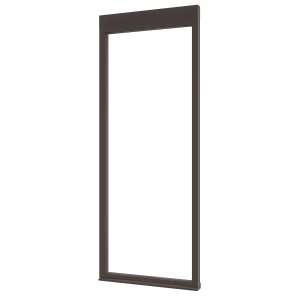 Douglas luxe steellook glaswand B-00 891x2300 zwart