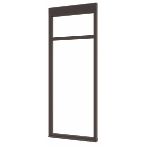 Douglas luxe steellook glaswand B-01 891x2300 zwart