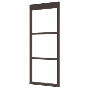 Douglas luxe steellook glaswand B-02 891x2300 zwart