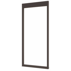 Douglas luxe steellook glaswand C-00 1004x2300 zwart