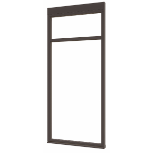Douglas luxe steellook glaswand C-01 1004x2300 zwart