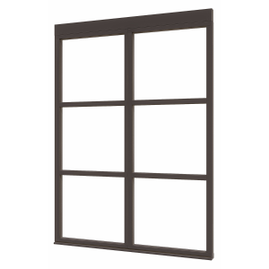 Douglas luxe steellook glaswand G-02 1667x2300 zwart