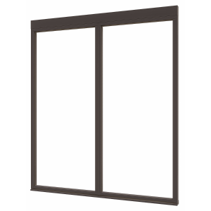 Douglas luxe steellook glaswand P-00 1980x2300 zwart