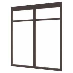 Douglas luxe steellook glaswand P-01 1980x2300 zwart