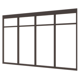 Douglas luxe steellook glaswand T-01 3480x2300 zwart