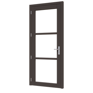 Douglas steellook luxe deur enkel LD 880x2274mm zwart (02)