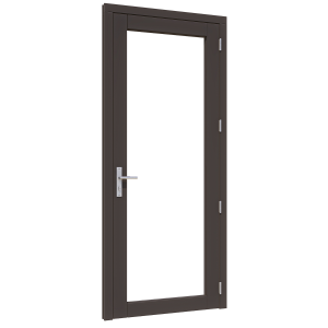 Douglas steellook luxe deur enkel RD 880x2274mm zwart (00)