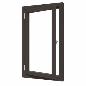 Douglas luxe steellook vleugelraam enkel LD 648x1175 zwart