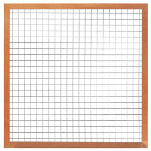 Gaaselement met houten kader 44x88mm Hardhout H180xB180cm