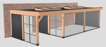 Hillhout plat dak aan huis premium 399x993