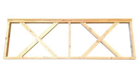 Veranda hekwerk kruis douglas 234x76.5cm