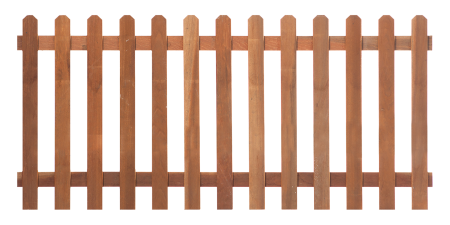 Tuinhek recht hardhout 90cm