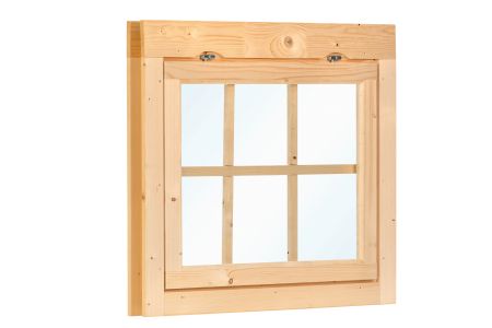 Uitzetraam enkel W3 vuren 93x77cm