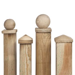 Paalornament Bol/plaat 100mm