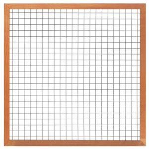 Gaaselement met houten kader 44x68mm Hardhout H180xB180cm