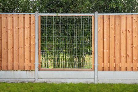 Gaaselement met kader red class wood H180xB180cm