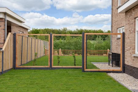 Gaaselement met kader 45x70mm Douglas H180xB180cm