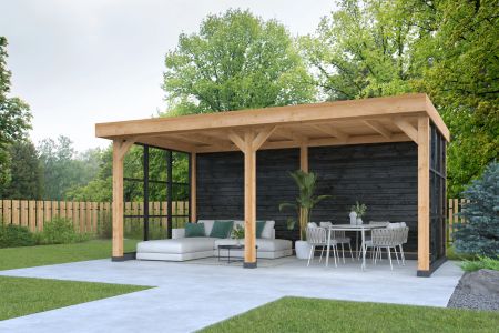 DHZ Plat dak Dalfsen douglas 600x300cm zwart gespoten