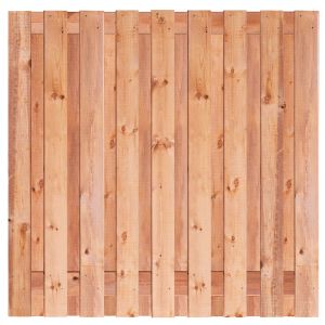 Tuinscherm Tanger 180x180cm Red Class Wood geschaafd RVS
