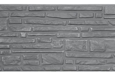 Onderplaat rusticomotoief Antraciet 260x35x1840mm (F)