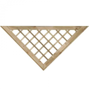 V-kader grenen voor recht 16mm tuinscherm B160xH80cm
