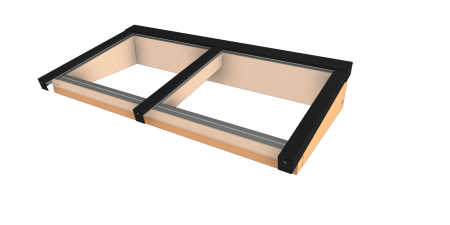 Douglas Lichtstraat lessenaarsdak 1655x750MM (BxD)