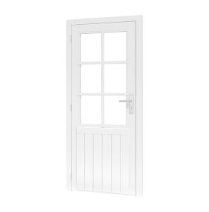 op=op Douglas paneeldeur enkel LD 730x1930mm+kozijn wit