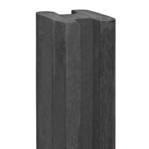 Sleufpaal Vecht antraciet Tussenmodel 100x100x1900mm