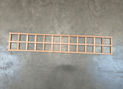Bangkirai trellis recht 320x1800mm RVS