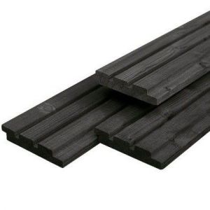 Sample: Triple Profiel Zwart ME Vuren 22x140mm