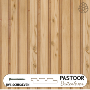 Plankenset enkel triple red class VC 22x140mm 200x224cm