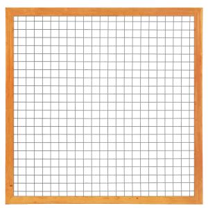 Gaaselement met kader red class wood H180xB180cm