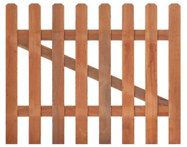Tuinhekdeur recht hardhout 900mm
