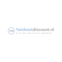 Hillhout plat dak premium overkapping 399x599cm Wit/Zwart
